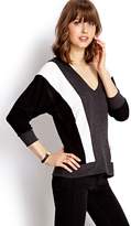 Thumbnail for your product : Forever 21 Mirrored Stripes Sweater
