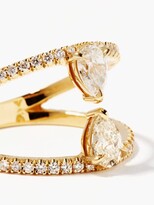 Thumbnail for your product : KatKim Duét Pear Diamond & 18kt Gold Ring - Yellow Gold