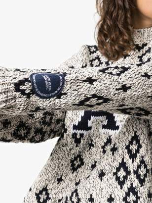 Calvin Klein geometric print knitted jumper