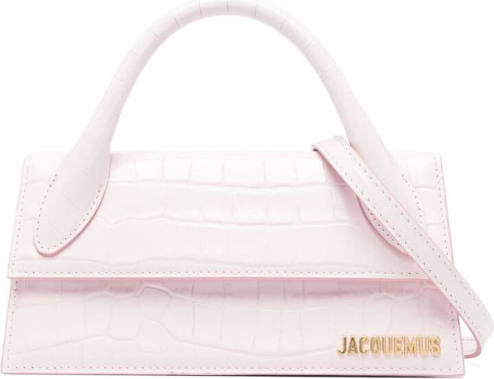 Jacquemus Le Chiquito Long Leather Tote - Women - White Tote Bags