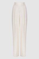 Thumbnail for your product : Reiss Wide Leg High Rise Pinstripe Trousers