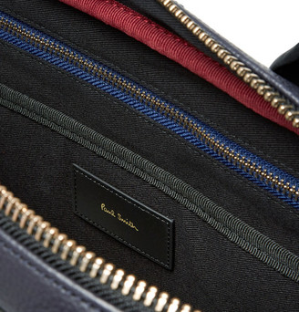 Paul Smith Webbing-Trimmed Full-Grain Leather Briefcase