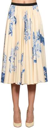 Antonio Marras Floral Print Light Cotton Skirt