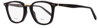 Celine Square Eyeglasses Cl41419 807 Size: 47mm Black/gold 41419