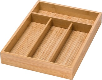 Honey-Can-Do Bamboo 4 Compartment Utensil Tray