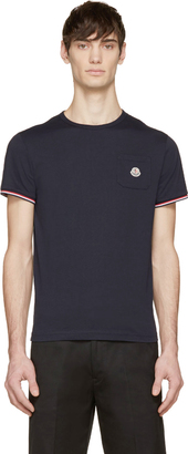 Moncler Navy Logo Pocket T-Shirt