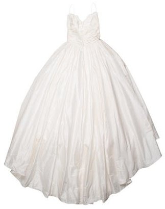 Amsale Coco High-Low Wedding Gown