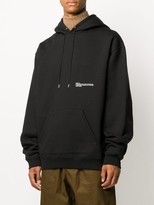 Thumbnail for your product : Oamc Logo Print Drawstring Hoodie