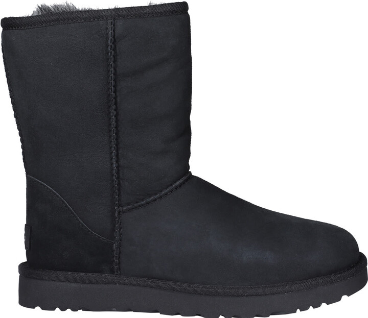 UGG Leather Women's Black Boots | ShopStyle