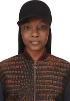 Thumbnail for your product : Stella McCartney Black Felted Wool Baseball Hat