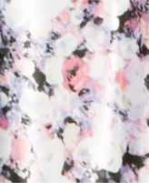 Thumbnail for your product : Betsy & Adam Floral-Print Ombre Popover Gown