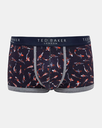 Ted Baker Fish print organic cottonblend boxer shorts