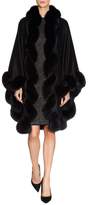 Thumbnail for your product : Harrods Spiral Fox Fur Trimmed Cape