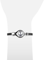 Thumbnail for your product : Forzieri Anchor & Compass Stainless Steel and Rubber Bracelet