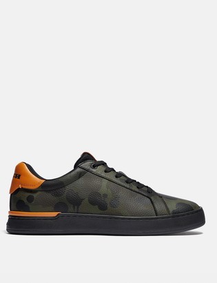 Coach Lowline Low Top Sneaker With Camo Print