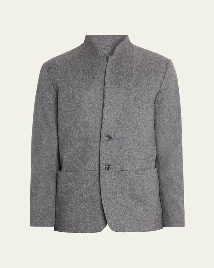 Men's Ellen Wool and Cashmere Unstructured Blazer