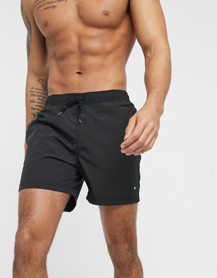 Tommy Hilfiger trunks with small logo in black - ShopStyle Swimwear