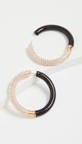 Thumbnail for your product : Marc Jacobs Colorblock Crystal Hoop Earrings