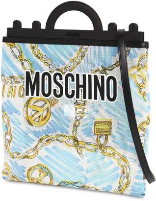 Moschino Medium Chain Print Tote Bag