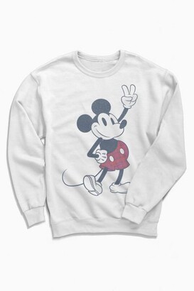 Urban Outfitters Men Clothing Sweaters Sweatshirts Classic Mickey Mouse Crew Neck Sweatshirt 