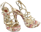 Thumbnail for your product : Missoni Gold Leather Heels