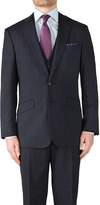 Thumbnail for your product : Charles Tyrwhitt Navy Slim Fit End-On-End Business Suit Wool Jacket Size 36