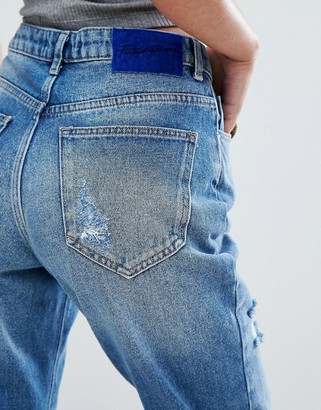 Pull&Bear Ripped Mom Jeans