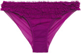 Thumbnail for your product : I.D. Sarrieri Ruffled Tulle Mid-rise Briefs