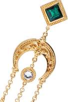 Thumbnail for your product : Ben-Amun Ben Amun 24-karat Gold-plated, Swarovski Crystal And Faux Pearl Clip Earrings