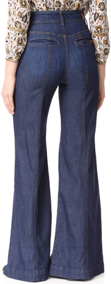 7 For All Mankind Palazzo Pants with Front Slits