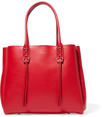 Lanvin The Shopper Small Leather Tote - Red