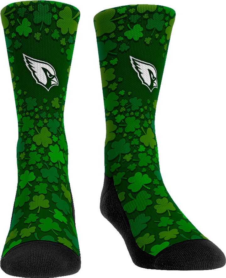 Rock Em Socks Arizona Cardinals St. Paddy's Day Shamrock Crew Socks