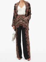Thumbnail for your product : Etro Palazzo Floral-jacquard Trousers - Black Multi