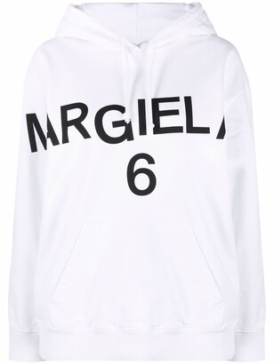 MM6 MAISON MARGIELA Women's White Sweatshirts & Hoodies | ShopStyle