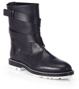 Thumbnail for your product : Jil Sander Wrap Lace-Up Leather Ankle Boots