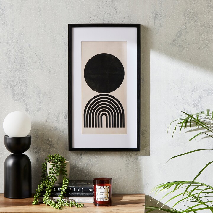 Dunelm Oversized Black Mount Photo Frame Black ShopStyle