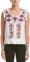Thumbnail for your product : Corey Lynn Calter Goya Lace Embellished Top