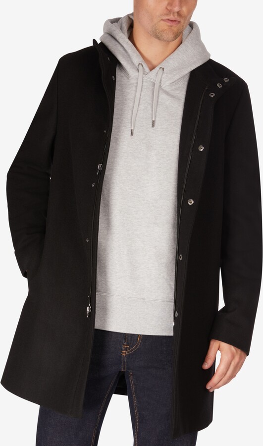 Calvin Klein Men's Mayden Slim-Fit Overcoat - ShopStyle Long Coats
