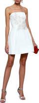 Thumbnail for your product : Marchesa Notte Strapless Sequin-embellished Cotton And Silk-blend Mini Dress
