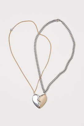 H&M 2-pack Necklaces - Gold
