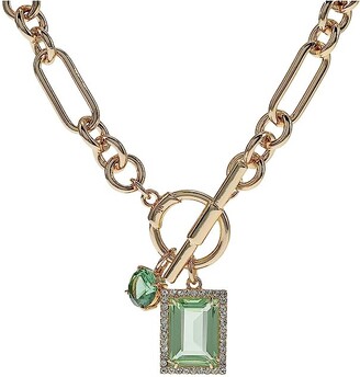★ Ralph Lauren★ Gold Stone Toggle Pendantネックレス Lauren Ralph Lauren Stone Toggle Pendant (Gold/Green