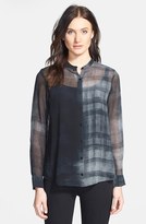 Thumbnail for your product : Eileen Fisher Oxidized Boxy Silk Shirt (Online Only)