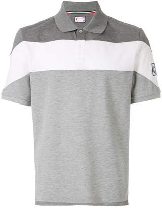 Moncler Moncler colour-block polo shirt