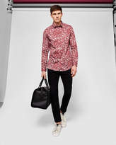 Thumbnail for your product : Ted Baker KIDDOW Floral dot print cotton shirt