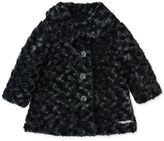 Thumbnail for your product : Calvin Klein Little Girls' Rose Swirled Faux Fur Coat