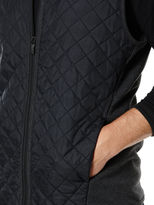 Thumbnail for your product : Perry Ellis Quilted Mixed Media Vest