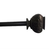Thumbnail for your product : Kashi Home Turino Poly Resin Curtain Rod and Finials Bronze 48-86\"