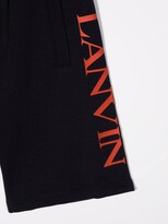 Thumbnail for your product : Lanvin Logo-Print Track Shorts