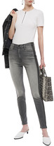 Thumbnail for your product : Mother The Swooner Faded High-rise Skinny Jeans