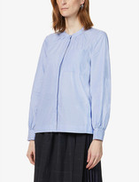 Thumbnail for your product : Whistles Striped cotton-poplin shirt